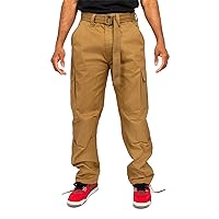 G-Style USA Men's Relaxed Straight Fit Tactical Work Cargo Pants 6CP01 - Timber - 36/34