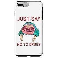 iPhone 7 Plus/8 Plus Say No to Drugs, Support Addicts, No Drug Sloth Case