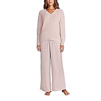 Barefoot Dreams CozyChic Lite V-Neck Seamed Pullover, Women’s Pullover, Great for Gym, Super Soft Sweater