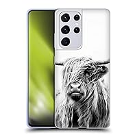 Head Case Designs Officially Licensed Dorit Fuhg Portrait of a Highland Cow Travel Stories Soft Gel Case Compatible with Samsung Galaxy S21 Ultra 5G