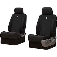 Covercraft Carhartt Super Dux SeatSaver Custom Seat Covers | SSC2403COBK | 1st Row Bucket Seats | Compatible with 2009-2015 Toyota Tacoma | Black