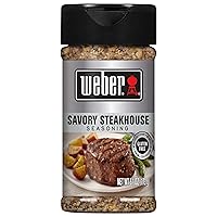 Weber Savory Steakhouse Seasoning, 6.1 Ounce Shaker