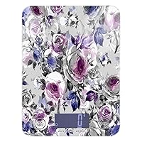 ALAZA Food Scale, Purple Rose Digital Food Kitchen Scale for Weight Loss, Baking, Cooking, Keto and Meal Prep, 5g/0.18 oz - 5kg/11LB