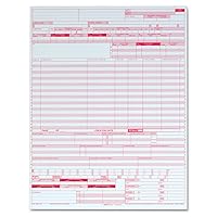 UB-04 Continuous Hospital Insurance Claim Form, 1 Part, Laser, 8.5 x 11 Inches, 2500 Sets per Carton, White (59870R)