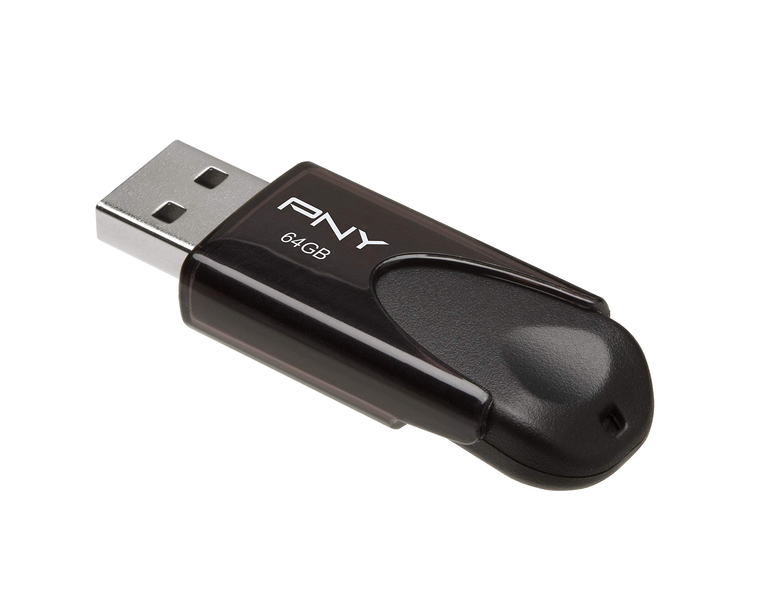 PNY 64GB Attaché 4 USB 2.0 Flash Drive, Black