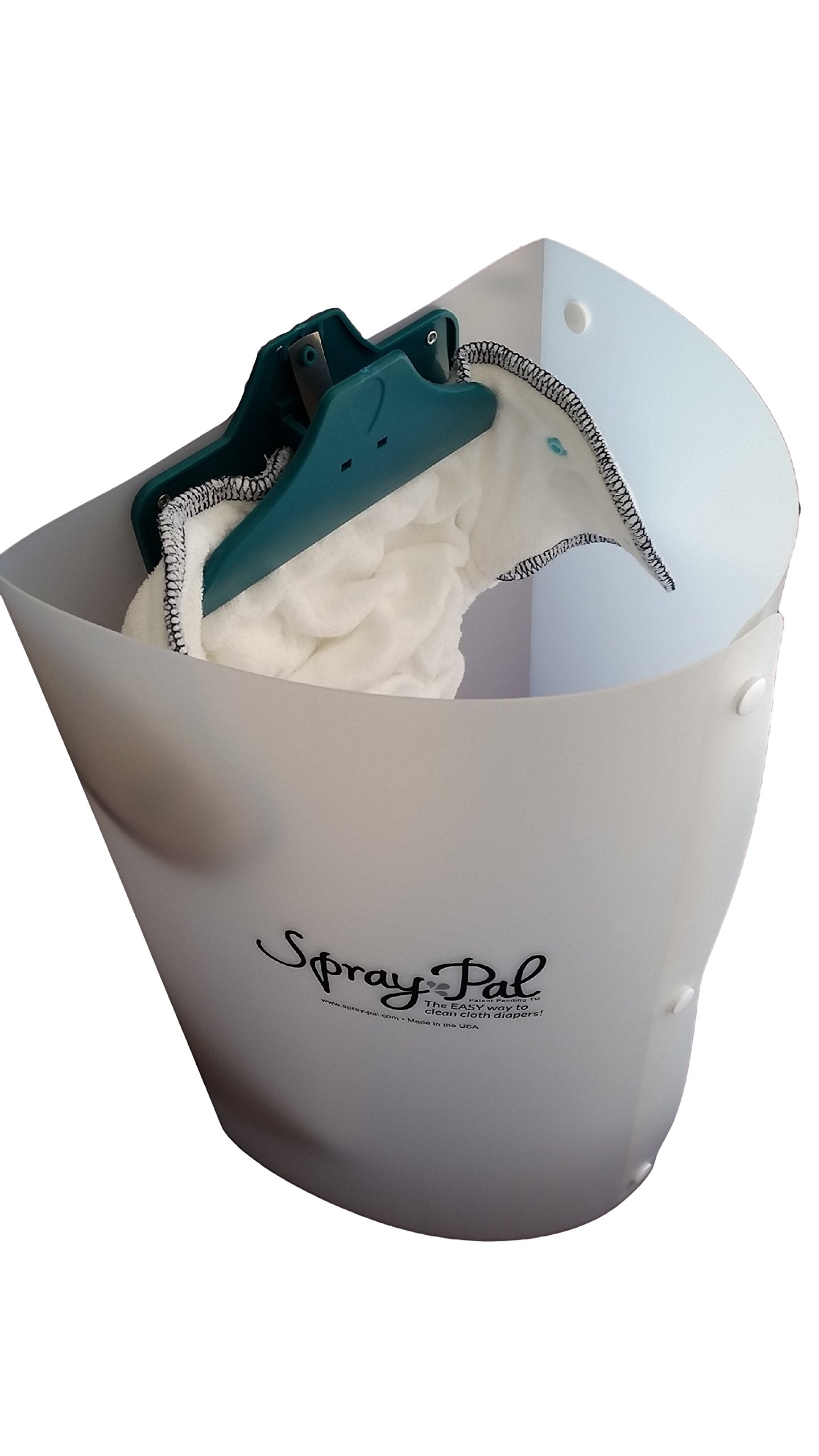 Spray Pal - Original Cloth Diaper Sprayer Splatter Shield - Pre-Rinse Messy Laundry with Diaper Sprayer or Hand Held Bidet - Prevent Mess The Easy Way