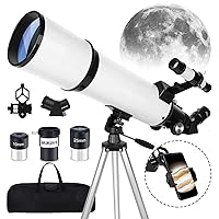 Telescopes for Adults- 70mm Aperture 600mm Astronomical Refractor Telescope - Professional Portable Outdoor Telescope for Teens Beginners, Carry Bag, Phone Adapter, Tripod