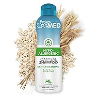 Oxymed Hypoallergenic Cat & Dog Shampoo Sensitive Skin | Skin Soothing Oatmeal Shampoo For Pets 20 oz