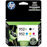 HP 952 / 952XL (N9K28AN) Ink Cartridges (Cyan Magenta Yellow Black) 4-Pack in Retail Packaging