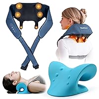 Neck Stretcher for Neck Pain Relief and Neck and Shoulder Massager with Heat