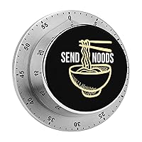 Send Noods Funny Timer 60-Minute Countdown Timer Mechanical Time Management Tool for Kitchen Work