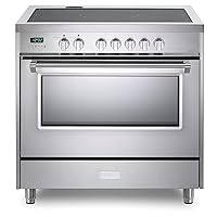 Designer Series VDFSIE365SS 36 Inch 5 cu.ft Induction Range Oven Freestanding, 5 Elements Smoothtop Cooktop, Convection Stainless SteelQ