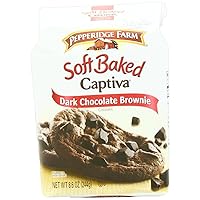 Pepperidge Farm Soft Baked Cookies, Captiva Dark Chocolate Brownie, 8.6-ounce (pack of 5)