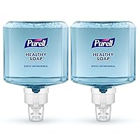 PURELL Brand HEALTHY SOAP 0.5% BAK Antimicrobial Foam, Lightly Fragranced, 1200 mL Refill for PURELL ES8 Automatic Soap Dispenser (Pack of 2) - 7779-02 - Manufactured by GOJO, Inc.