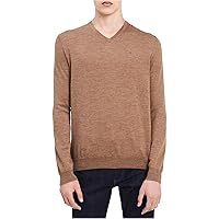 Calvin Klein Mens Knit Pullover Sweater, Brown, XX-Large