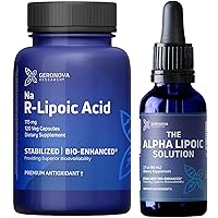 R-Lipoic Acid 115mg 120 Caps and The Alpha Lipoic Solution Bundle