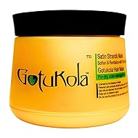 Keratin Restorative Hair Mask for Soften and Revitalize Damaged, Dry, Color, Treated Hair - Satin Strands Mask with Gotu kola Extract - Deep Conditioner for all Hair Types 500ml / 16.9 fl.oz.