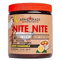 Arms Race Nutrition NITE NITE Recovery and Sleep Support 7.4 oz (20 Servings) (Lemon Chamomile)