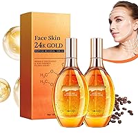 Q10Skin 24K Gold Peptide Reversal Serum, Wrinkle Dissolving & Anti Wrinkle Filling Liquid, Collagen Peptide Serum for All Skin Types (2PCS)