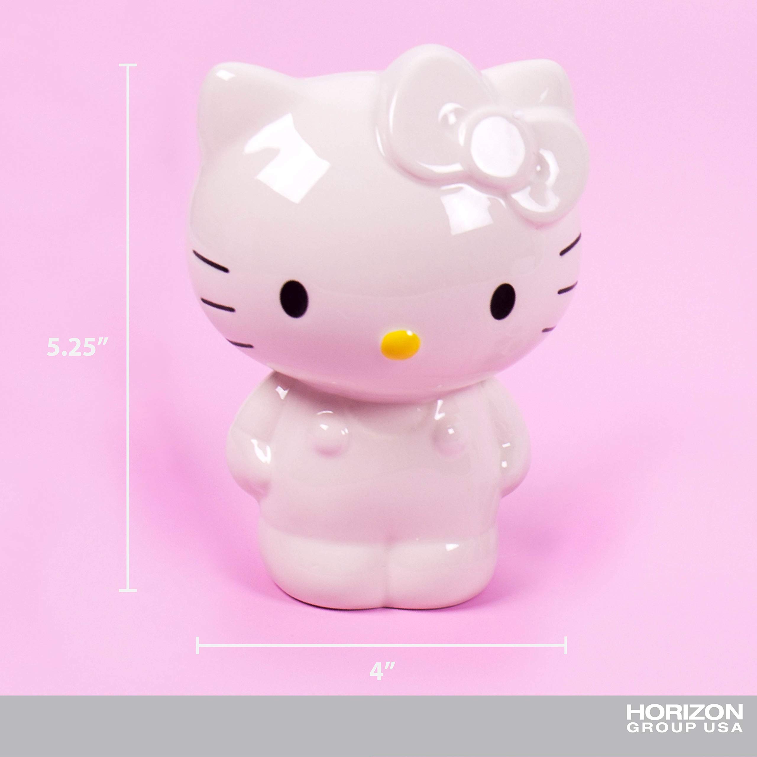 Horizon Group USA Hello Kitty Paint Your Own Piggy Bank, DIY Coin Bank for Kids, Multicolor