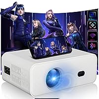 Mini Projector, 1080P Bluetooth Projector with 120'' Screen, Portable Outdoor Movie Projector, Phone Projector Compatible with TV Stick Smartphone/HDMI/USB/AV/Xbox/PS5, indoor & outdoor