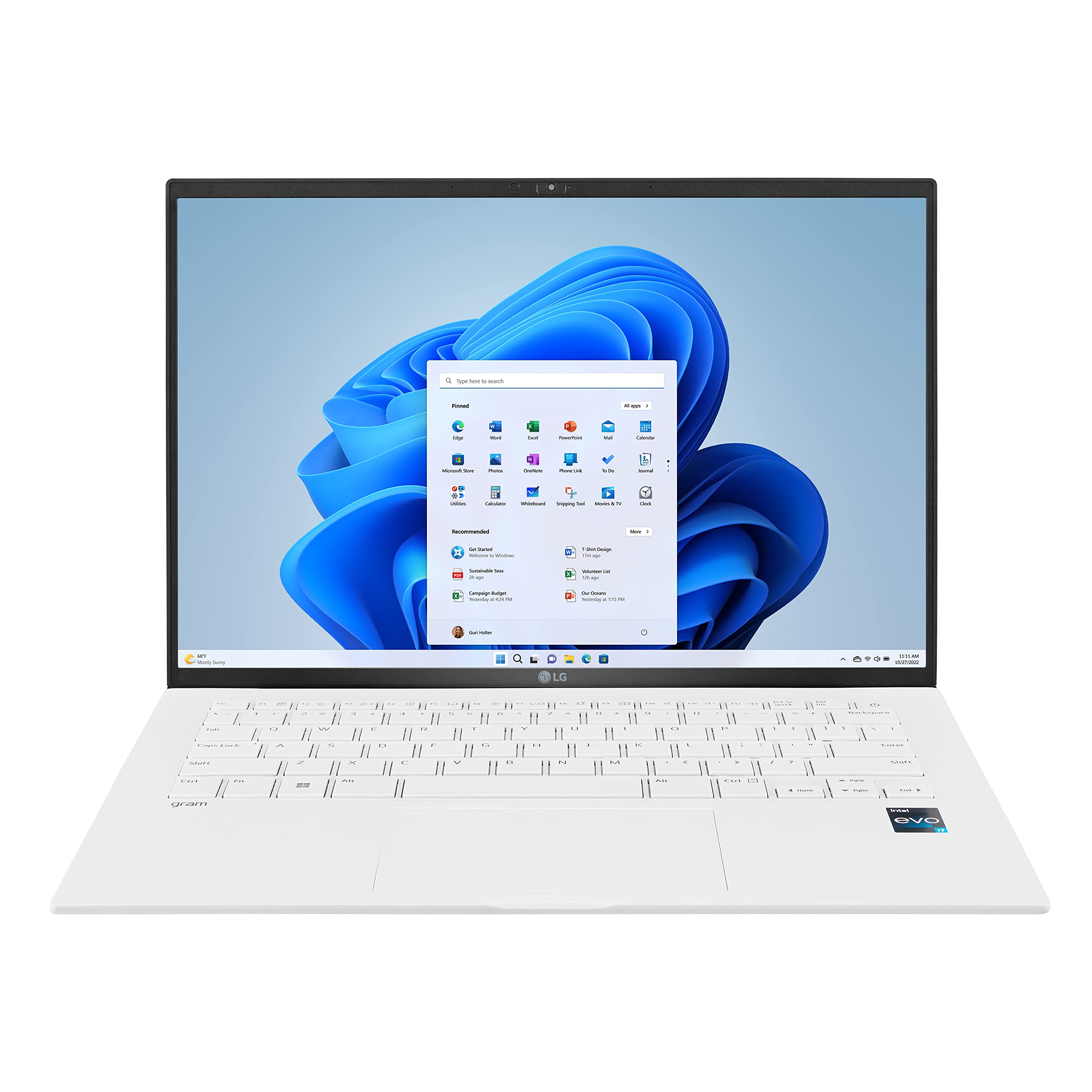 LG gram 14” Lightweight Laptop, Intel 13th Gen Core i5 Evo Platform, Windows 11 Home, 8GB RAM, 512GB SSD, White