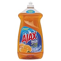 Ajax 49860 Ultra Triple Action Dish Liquid, Orange Scent, 52 Oz. Bottle