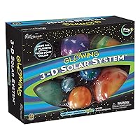 Great Explorations | 3-D Solar System Glow In The Dark Ceiling Hanging Kit 3D Planets and Star Stickers Create the Milky Way Teach Science STEM