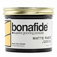 Matte Paste 4 oz. | Matte Finish Texturing Strong Hold, Water Based Formula Washes out Easily, Light Citrus Fragrance