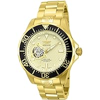 Invicta Men's Grand Diver Automatic Textured Dial 18k Stainless Steel Watch