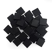 60Pcs Square Textured Plastic Model Bases for Tabletop or Miniature Wargames (25mm/0.98inch)