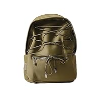 Neoprene Backpack- Unisex Lightweight Laptop Sleeve Backpack, Casual Bookbag for College, Travel, Gym, Purse (Safari)