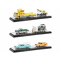 Auto Haulers Set of 3 Trucks Release 72 Limited Edition to 9000 Pieces Worldwide 1/64 Diecast Models by M2 Machines 36000-72