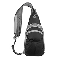 Super Lightweight Waterproof Nylon Chest Sling Bag Crossbody Daypack for Men Women 5L Sport Outdoor Travel Hiking