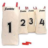 Franklin Sports Franklin Field Day Potato Sack Race Bags & 3-Legged Race Bands Game Kit - Great for Kids - 2 Games in 1