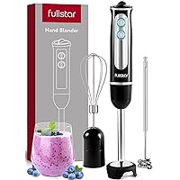 Zulay Milk Frother Wand Drink Mixer with Proprietary Z Motor Max