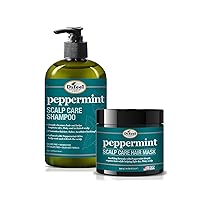 Difeel Peppermint Scalp Care Shampoo 12 oz and Scalp Care Hair Mask 12 oz 2-PC Set