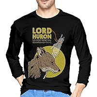 Lord Huron T Shirt Man's Exercise Crew Neck Tee Summer Casual Long Sleeve T-Shirts Black
