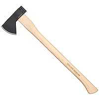 Cold Steel All-Purpose Axe with Hickory Handle, Great for Camping, Survival, Outdoors, Wood Cutting and Splitting, Hudson Bay Camp Axe, One Size