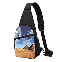 Sling Bag Crossbody for Women Fanny Pack Desert Sky Chest Bag Daypack for Hiking Travel Waist Bag