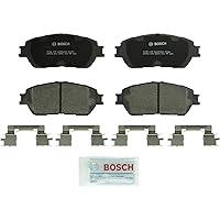 BOSCH BC906 QuietCast Premium Ceramic Disc Brake Pad Set - Compatible With Select Lexus ES300, ES330; Toyota Avalon, Camry, Sienna, Solara, Tacoma; FRONT