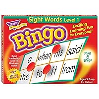 TREND ENTERPRISES: Sight Words Level 1 Bingo Game, Exciting Way for Everyone to Learn, Play 6 Different Ways, Great for Classrooms and at Home, 3 to 36 Players, for Ages 5 and Up
