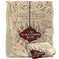 Harry Potter Marauder's Map Officially Licensed Silky Touch Super Soft Throw Blanket 50