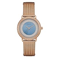 Watch Guess Women Blue Willow W0836L1 rose gold plated steel