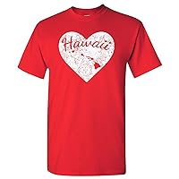 I Love State Heart T-Shirt Basic Cotton