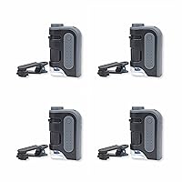 Carson MicroBrite Pro 60x-120x LED Lighted Pocket Microscope with Aspheric Lens System and Smartphone Digiscoping Clip - Set of 4 (MM-350MU), Grey