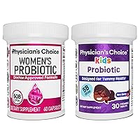 Physician's CHOICE - Women & Kids Digestive Care Bundle: Kids Probiotic + Women Probiotic 60ct