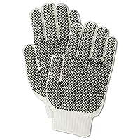 MAGID 93PRT Knit Master Reversible PVC Dotted Gloves, Large