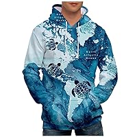 DuDubaby Christmas Fashion Print Loose Men's And Women's Long Sleeve Hooded Sweater