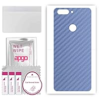 Protective Skin Sticker for The Back Compatible with Lenovo K5 Play, Wrap Film, Foil, Vinyl - Pattern Carbon Navy